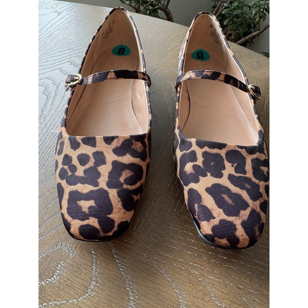 Franco Sarto Valie Leopard Print Mary Jane Flats Whimsigoth Mob Wife Office | 8M - Picture 2 of 9